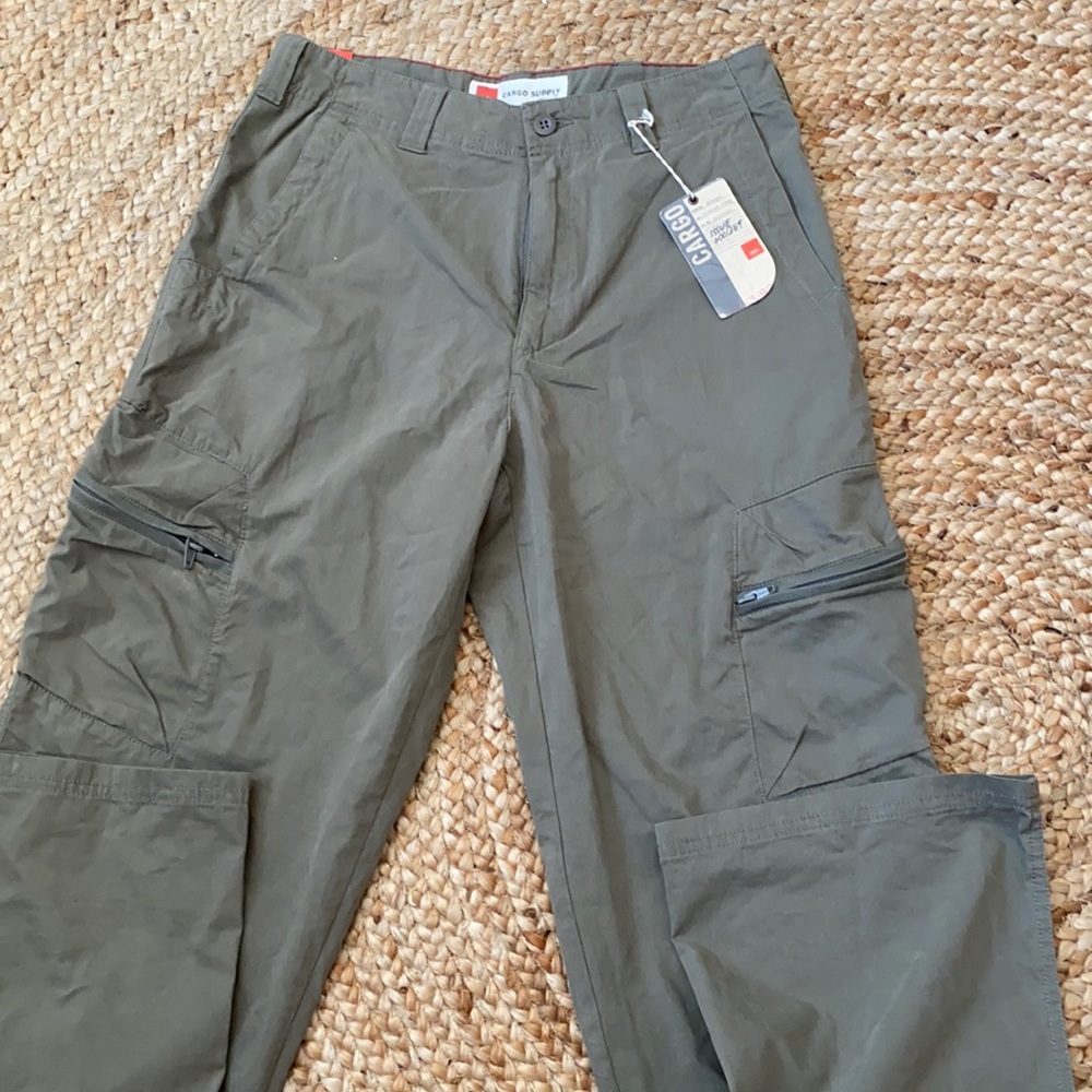 high rise cargo pants
